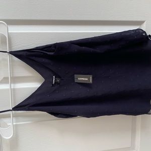 Express navy blue cami top, NWT
